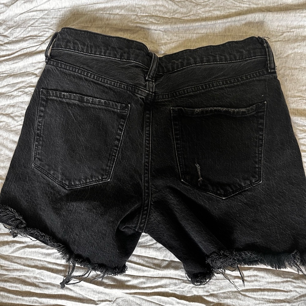 Black denim shorts - Picture 3 of 3